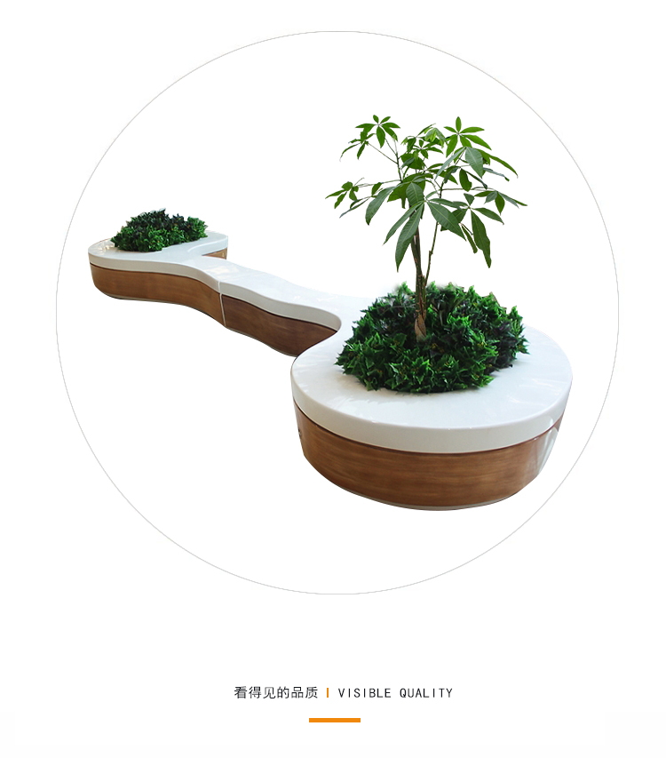 玻璃鋼仿木紋樹(shù)池座椅 玻璃鋼仿木紋樹(shù)池座椅