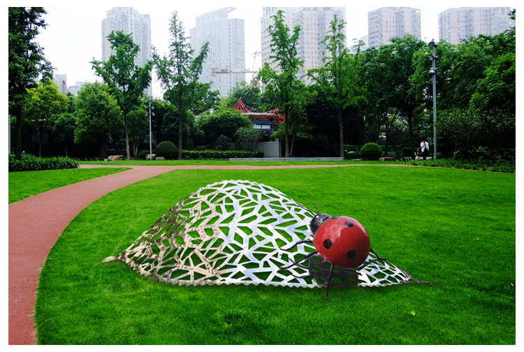 瓢蟲不銹鋼雕塑公園景觀廣場擺件 瓢蟲不銹鋼雕塑公園景觀廣場擺件