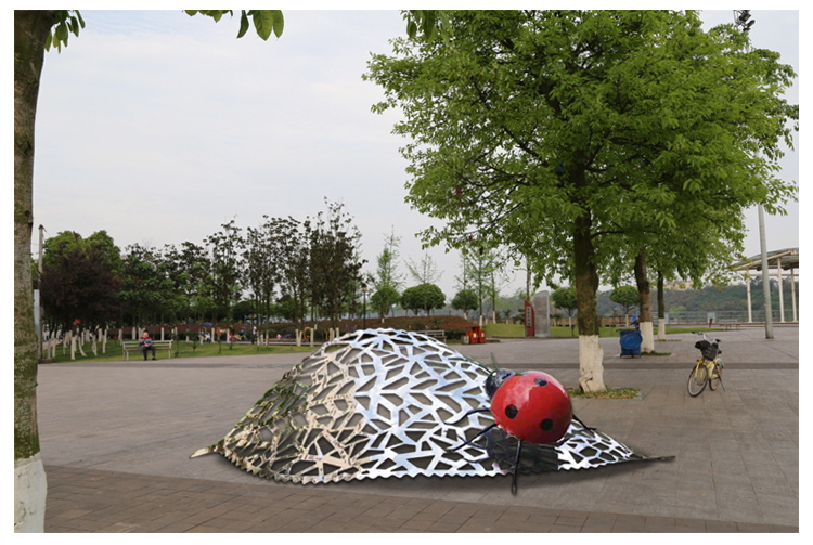 瓢蟲不銹鋼雕塑公園景觀廣場擺件 瓢蟲不銹鋼雕塑公園景觀廣場擺件
