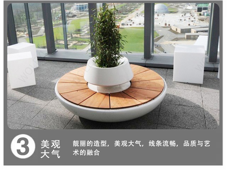 商場創(chuàng)意玻璃鋼樹池坐凳 商場創(chuàng)意玻璃鋼樹池坐凳