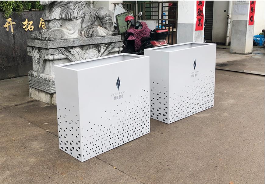 不銹鋼長方形花箱市政街區(qū)景觀花盆 不銹鋼長方形花箱市政街區(qū)景觀花盆